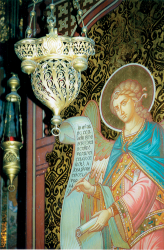 Details of the interior painting.